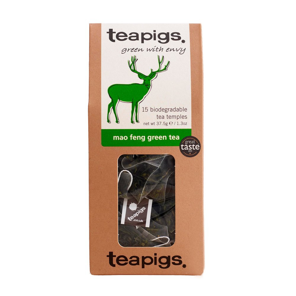 Pigs Mao Feng Green Tea Tea Made With Whole Leaves, 15 Tea B