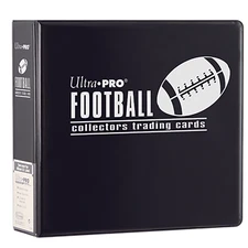 Ultra PRO 3 Inch Football Trading Card Premium Album For Standard 3-Hole Pages