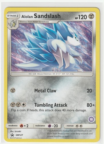 Alolan Sandslash - SM127 Promo Sun & Moon Promo Pokemon Near Mint