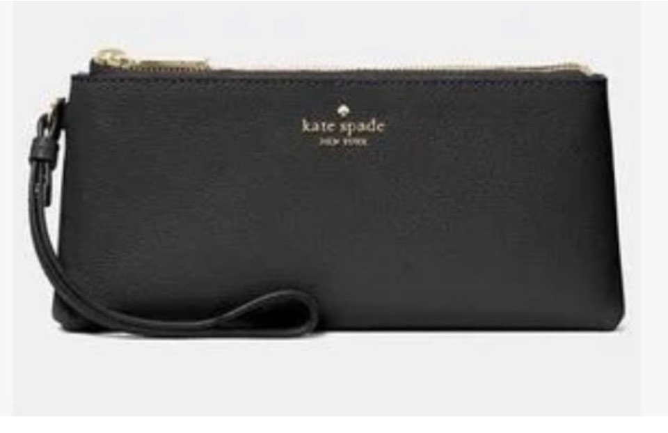 Kate Spade New York Wren Pebbled Leather Double Zip Black  display picture 3