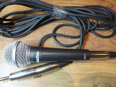 Subzero SZM-11 Gesangsmikrofon, langes 6 m Kabel und Steckeradapter.