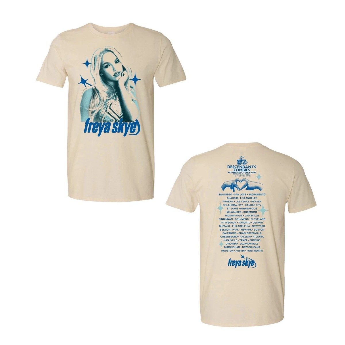 Descendants Zombies Worlds Collide Tour 2025 T-Shirt, Freya Skye
