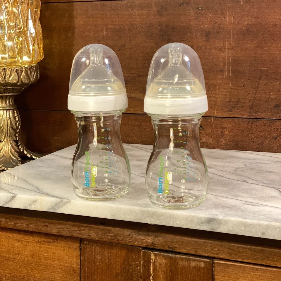 Garrafa de vidro Born Free Breeze 5 oz ~ Conjunto de 2 - Imagem 2 de 4