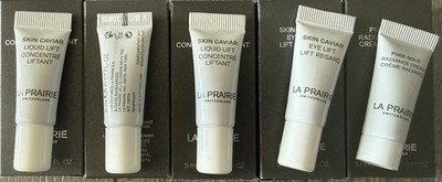 3x La Prairie Skin Caviar Liquid Lift Serum .17oz/5mL Ea, 1x Eye Lift .1oz/3mL &