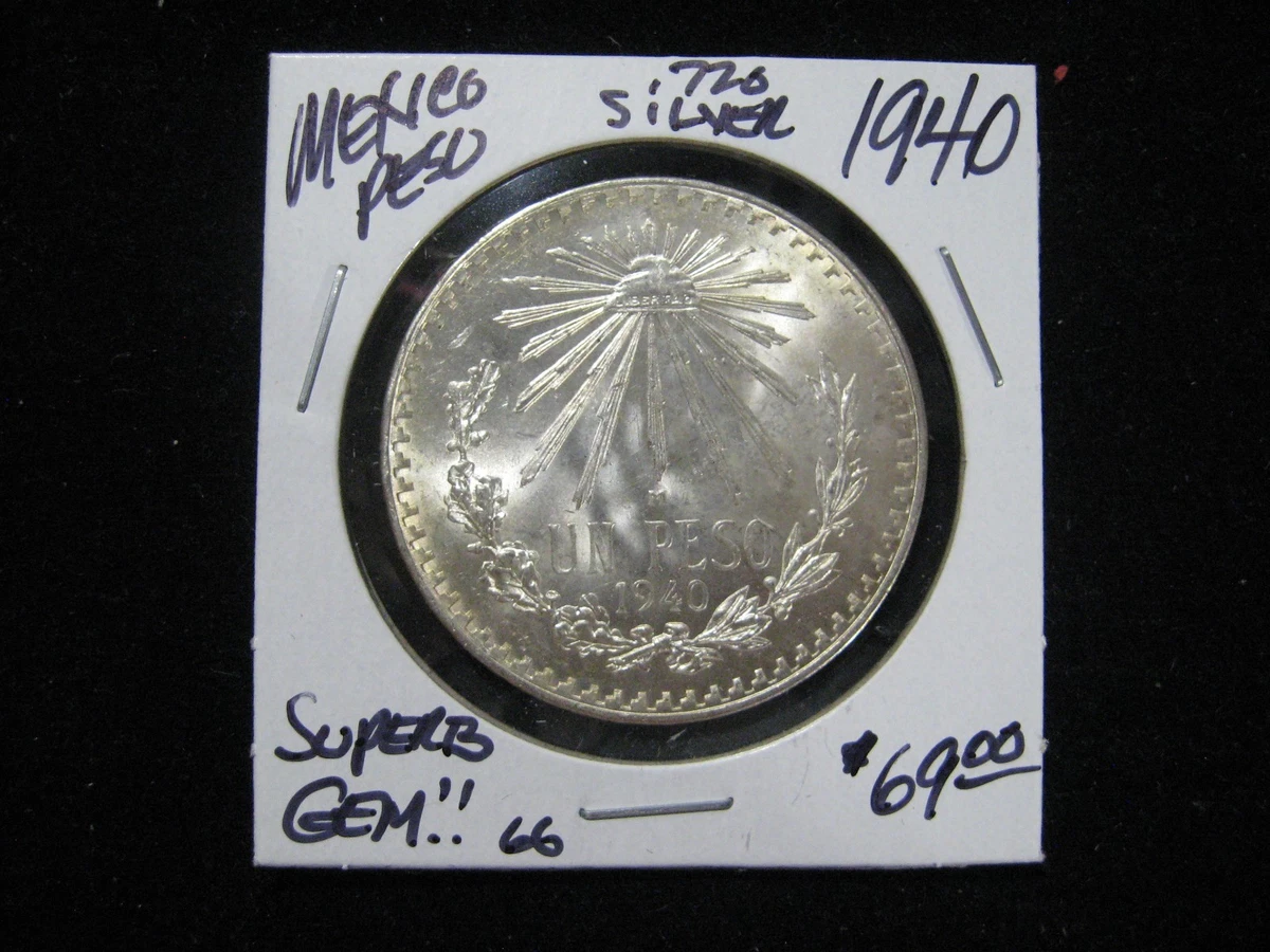 1940 Year Silver Mexican Coins | Updated Oct 2026