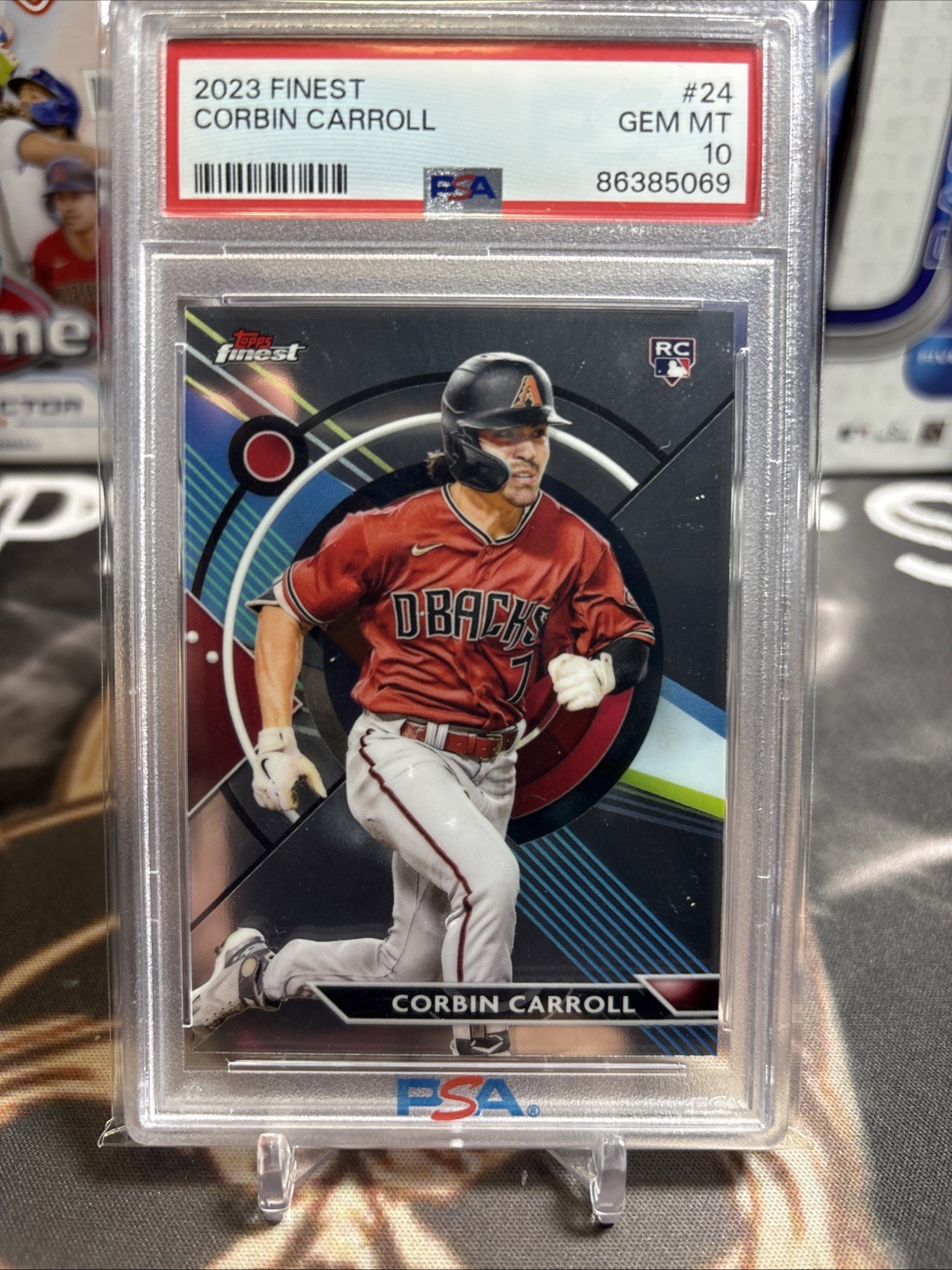 Corbin Carroll 2023 Finest #24 PSA 10 Baseball  RC Arizona
