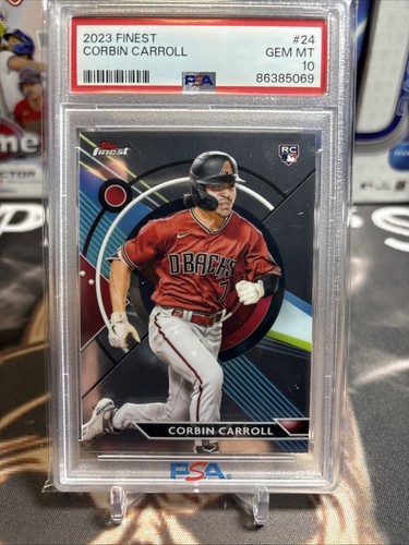 Corbin Carroll 2023 Finest #24 PSA 10 Baseball RC Arizona