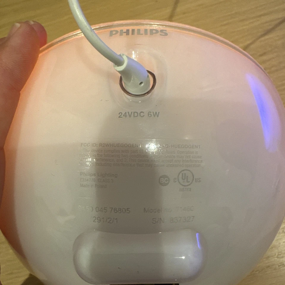 Philips - Set Of 2 - Hue Go Portable Dimmable LEDSmart Light Table Lamp - Image 3 of 4