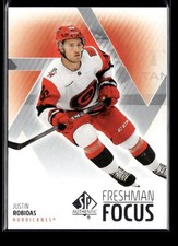 2025-26 Upper Deck SP Authentic Hockey Freshman Focus Rookie Justin Robidas