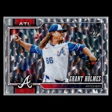 2026 Topps Baseball Series 1 #182 Grant Holmes Silver Crackleboard Foil Board