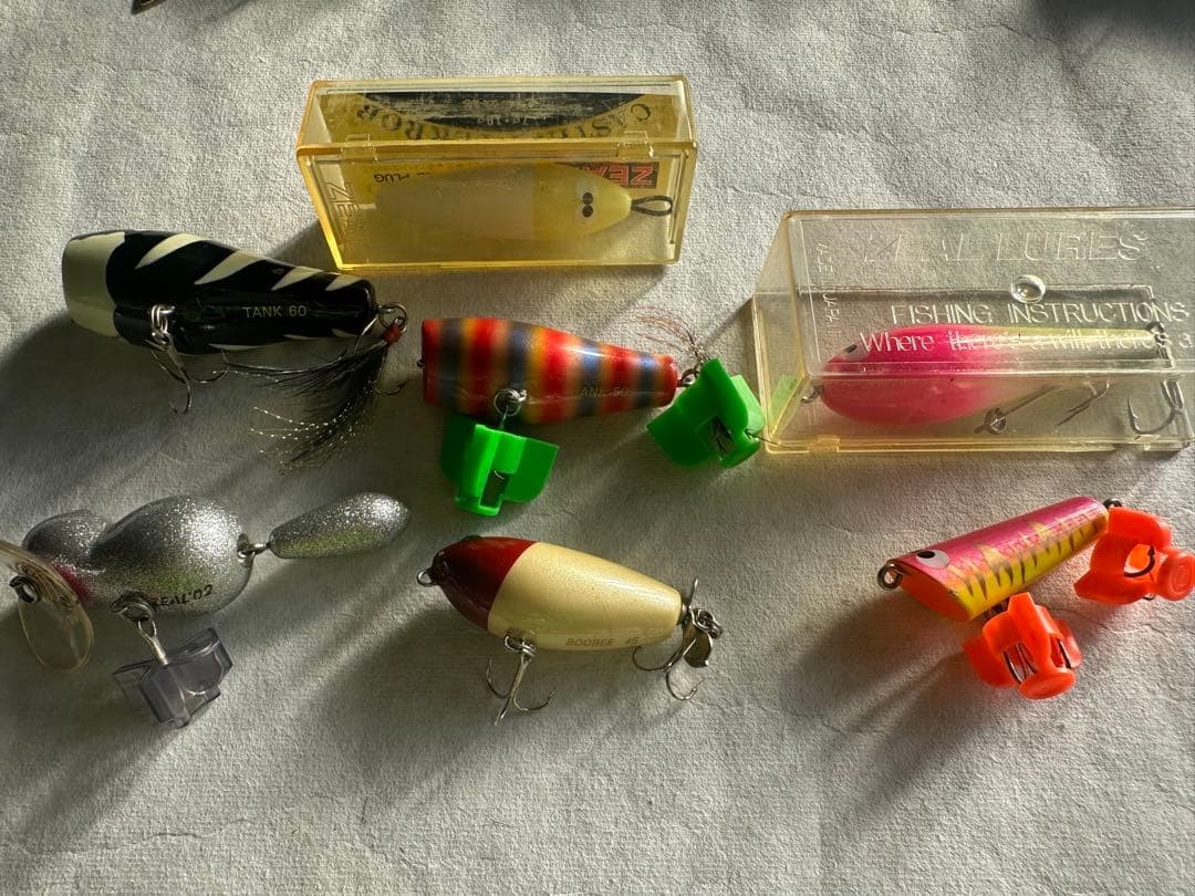 Doraku Heddon ZEAL Old Lure Set in Original Box Fish Fishing Bait Used - Image 8