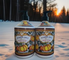 2 PACK PUMPKIN SPICE HAND SOAP BY HOME BODY CO 21.5FL OZ