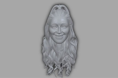 3d Printed Wren Sinclair Head For Wwe Elite/AEW Figures  PAINTED 