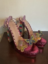 Betsey Johnson Noemi Pink Butterfly Heels