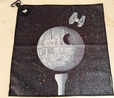 "Toalla de golf CABRA 18x18"" imán y clip - Star Wars Death Star"