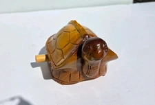 Carved Wooden Turtle Guiro Noise Maker Percussion Instrument