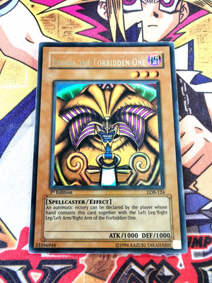 Exodia the Forbidden One lob-124 *WAVY & LOWERED NAME* 1st (LP) Ultra Yu-Gi-Oh!