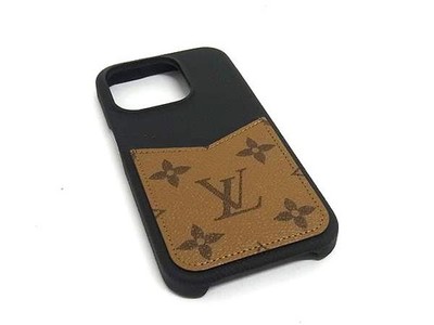 LOUIS VUITTON M82889 Monogram Reverse Bumper iPhone15Pro Case Brown FY0515