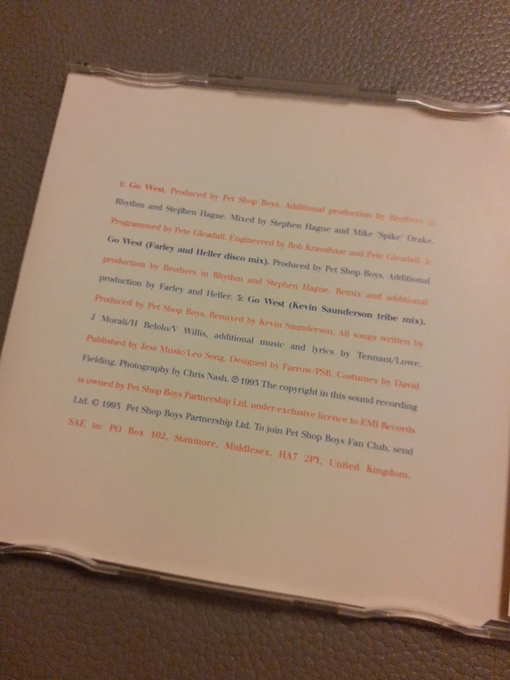 CD Maxi Single Pet Shop Boys - Go West - Bild 4 von 4