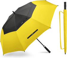 62/68 Inch Golf Umbrella Large Oversized Golf Stick Umbrella Windproof Automatic