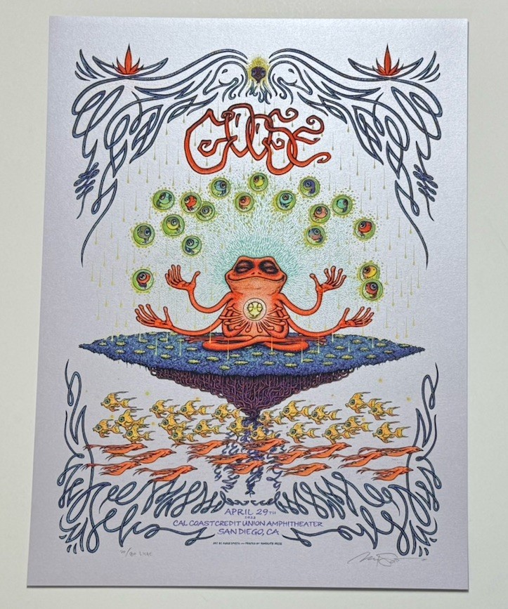 Goose The Band Poster San Diego 2023 Lilac Ed S/N X/80 Spusta