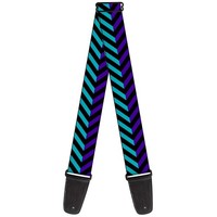 Guitar Strap - Chevron3 Split Turquoise/Purple/Black (Us Import) Acc Neu