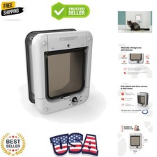 Microchip Activated Cat Flap, For Cats and Small Dogs, Easy Installation in U...