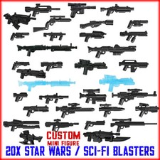 Blaster/pistole fantascientifiche Star Wars personalizzate per minifigure 20+ blaster casuali 