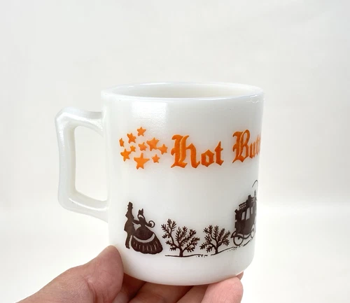 Chevy Chase Inn Hot Buttered Rum Mug Hazel Atlas Vintage Holiday Cup Small USA