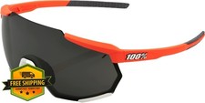 100 Racetrap Sunglasses Black Mirror Lens Sport Cycling