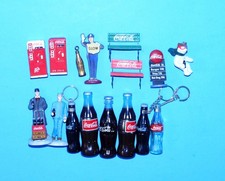 COCA-COLA MINIATURES, KEYCHAINS, DECOR COLLECTIBLES LOT