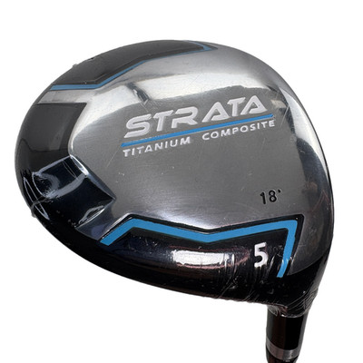 Strata Women's 5 Fairway Driver Wood 18° Loft Titanium RH 41'' w HeadCover Blue