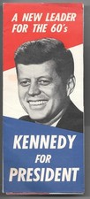 Kennedy for President New Leader for the 60s Political Pamphlet