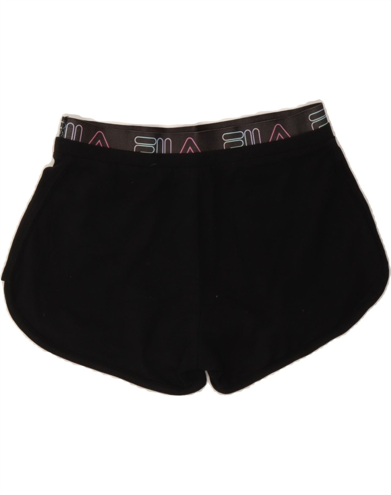 FILA pantaloncino sportivo donna grafico UK 10 piccolo nero CY20