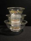 pyrex vintage Iwaki Spice Of Life Mixing Bowls