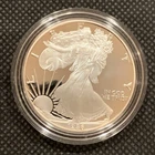 1986-S U.S. AMERICAN SILVER EAGLE PROOF DOLLAR - DEEP CAMEO W/CASE/BOX!