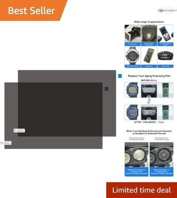 Polarizing Film 2 PCS 7.8x11.8 inch Adhesive for Photography LCD Repair Educa...