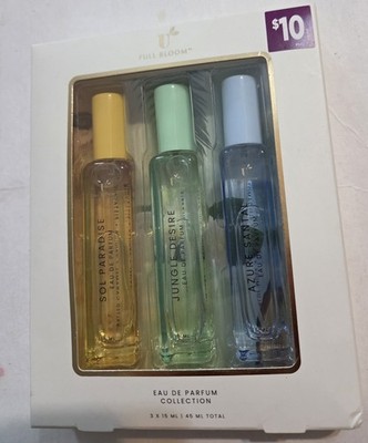 New! Full Bloom Perfume Set! 3 Scents. 3-15 Mil Each