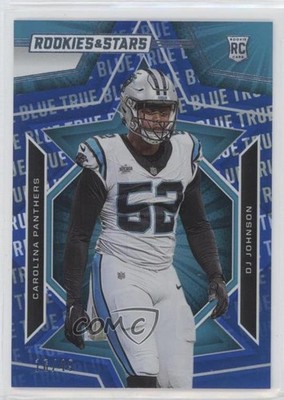 2023 Panini Rookies & Stars Rookies True Blue 16/49 DJ Johnson #134 RC 0c6