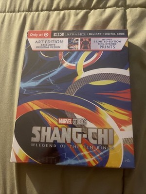 SHANG-CHI: LEGENDS OF THE TEN RINGS + 4K + Bluray With Foil etched Prints **READ