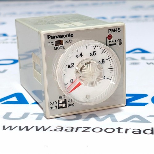 NEU Panasonic PM4S MULTIRANGE TIMER PM4S-A2C10M-AC120V 5A 250V KONTAKT - Bild 2 von 7