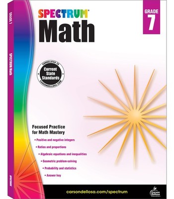 Spectrum 5th Grade Math Workbooks, Fractions, Geometry, Algebra Prep, Decima...