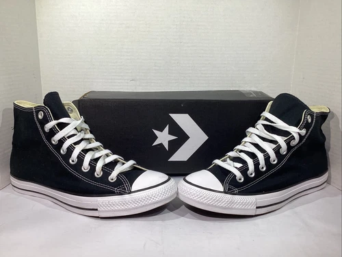 Sneakers Converse donna taglia 11 EU 42 5 nere in tela All Star Hi AJ 1128
