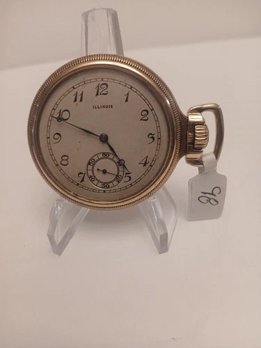 1917 Illinois 304, 16s, 17j, antique vintage working pocket watch