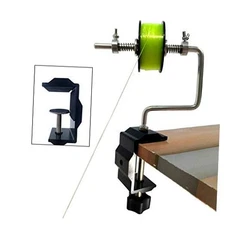 Fishing Line Spooler Silver Reel Winder Spool Tackle Winder C-with U Clamp