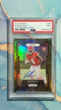 2023 Panini Prizm - Rashee Rice, Chiefs RC Camo Auto /25 PSA9