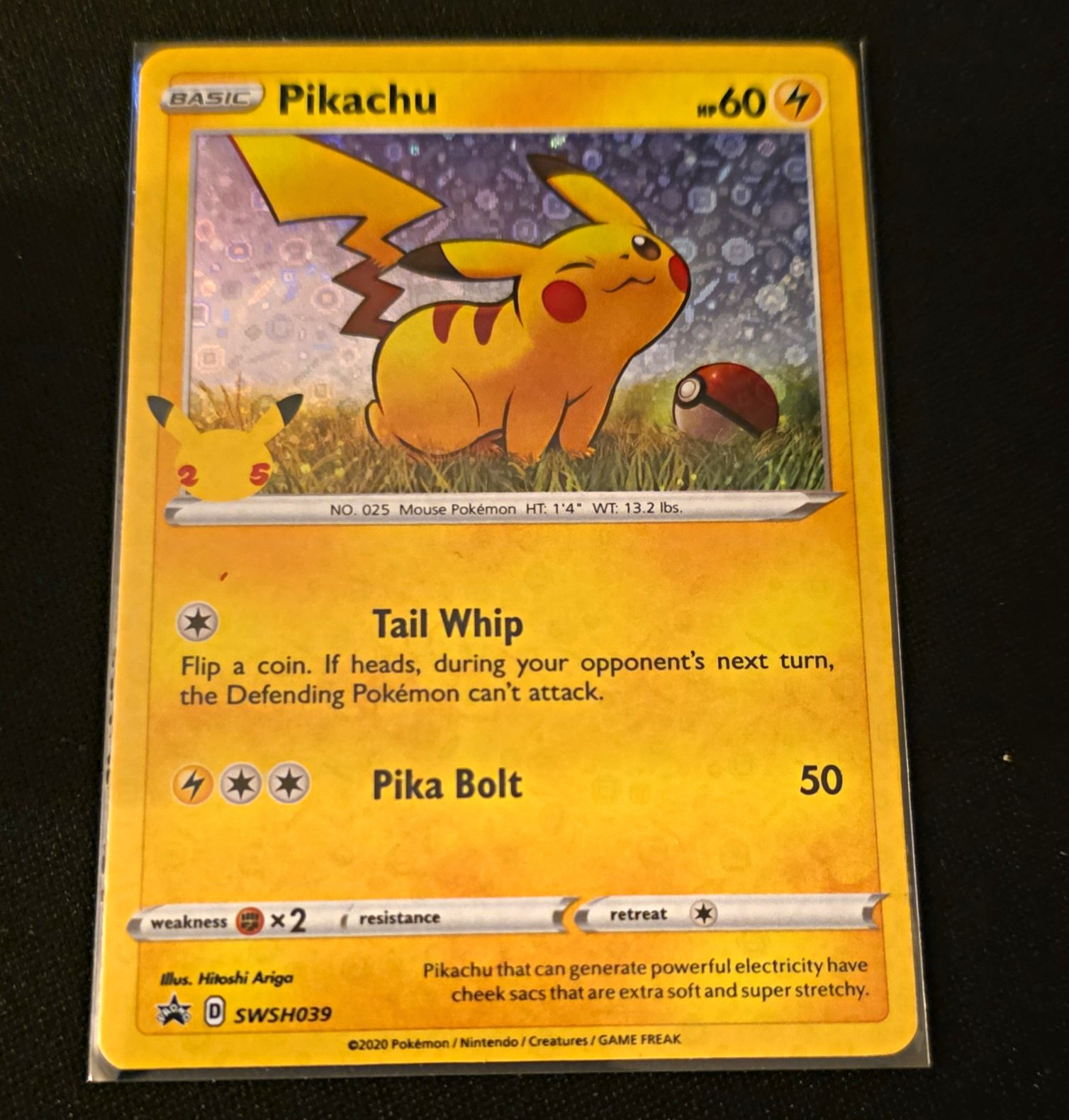 The Pokémon Company Pikachu BW54 Black & White Promo Holo 60 HP ENG