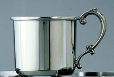 Sheffield Baby Handcrafted Pewter Cup Made In England Engraved ACH