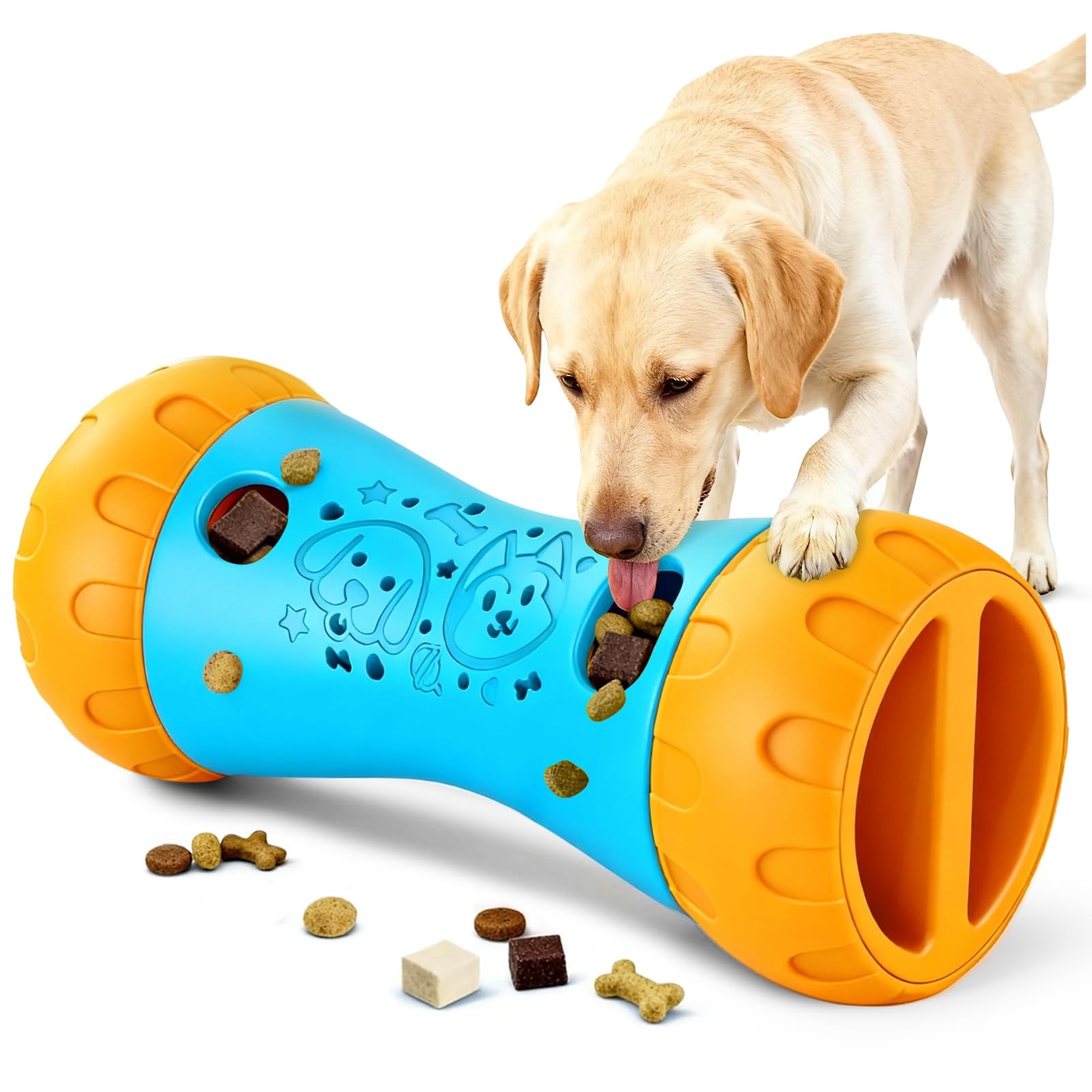 Jouet interactif chien pour l ennui lors du travail a la maison taille unique orange