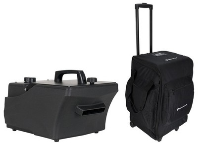 American DJ ENTOUR CHILL DMX Low Lying Fog Machine Fogger+Remote+Rolling Bag